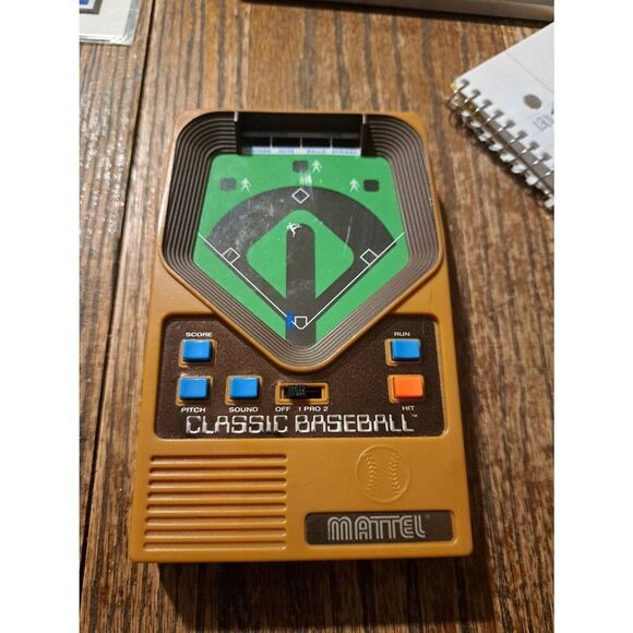Vintage 2001 Mattel Classic Baseball Handheld Electronic Game Tested Works - Picture 1 of 2